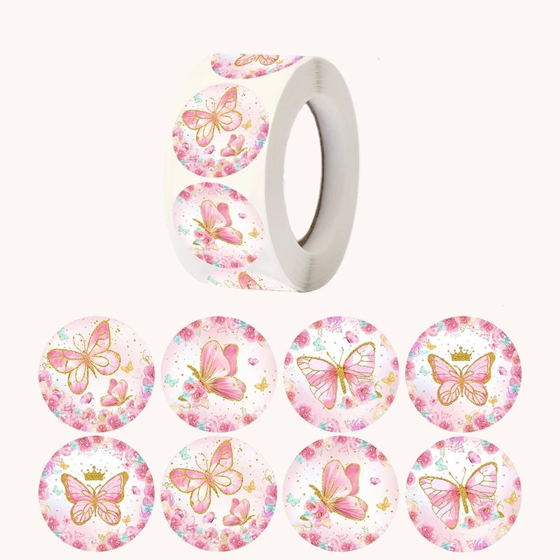 500pcs Butterfly Stickers