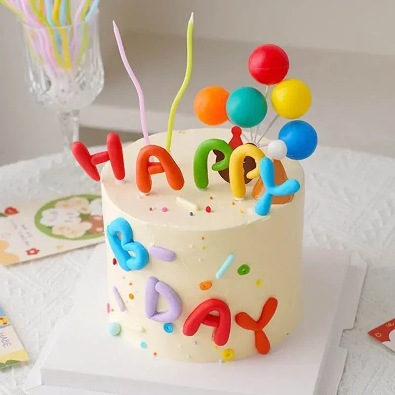 Happy Birthday Cake Topper Set