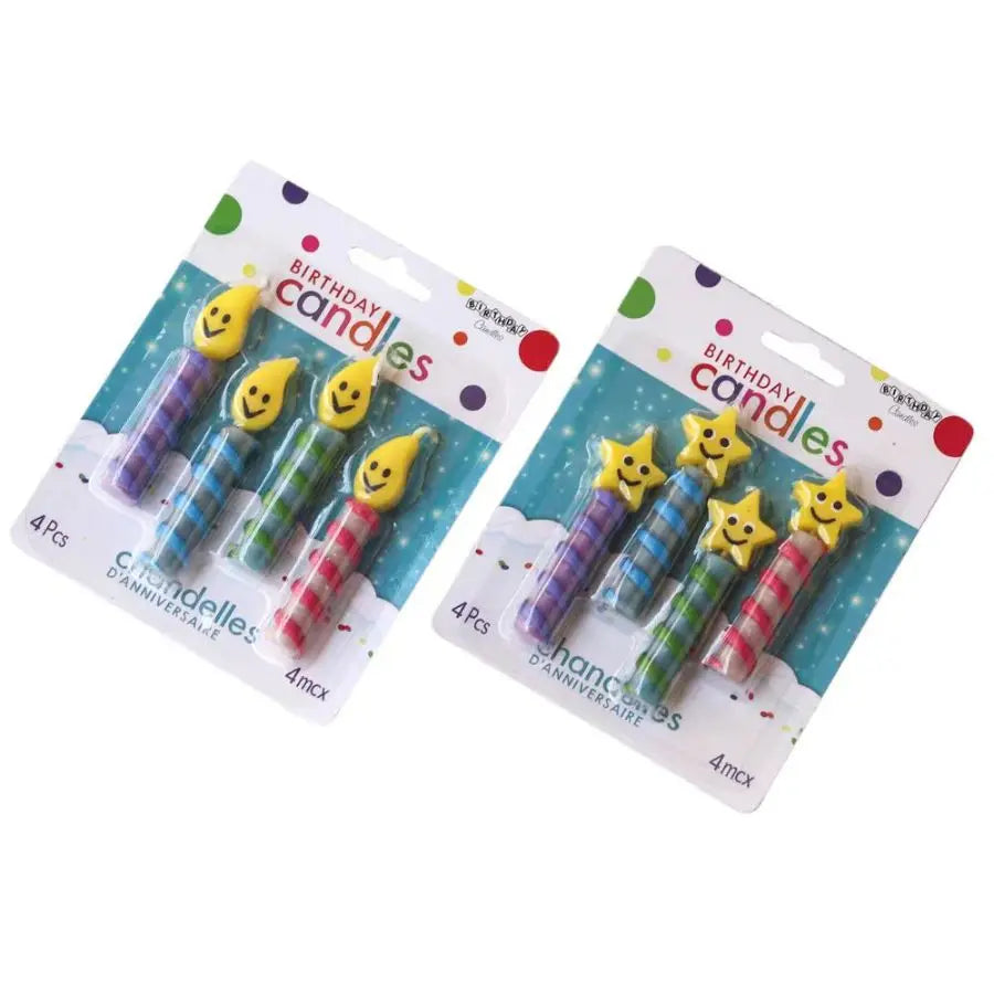 Cartoon Smiley Face Candles