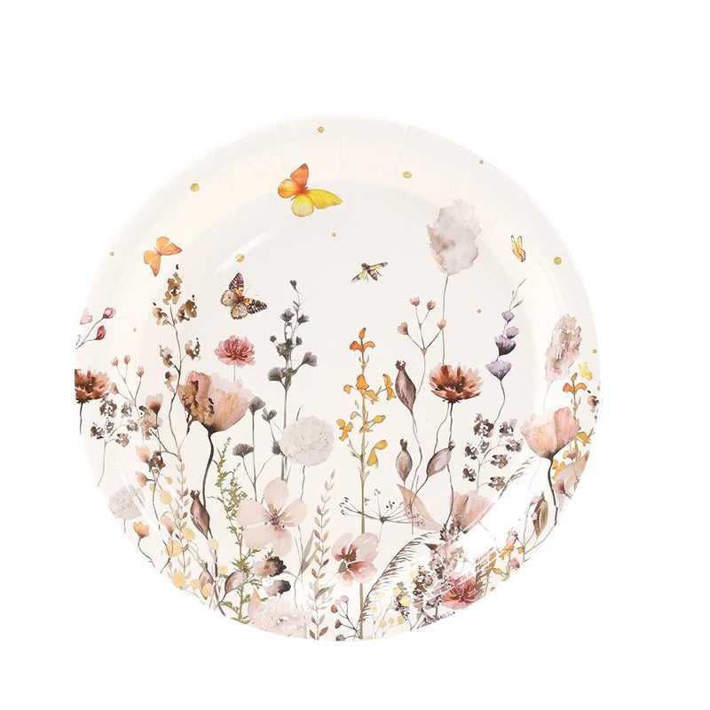 Wild Flower Disposable Plates
