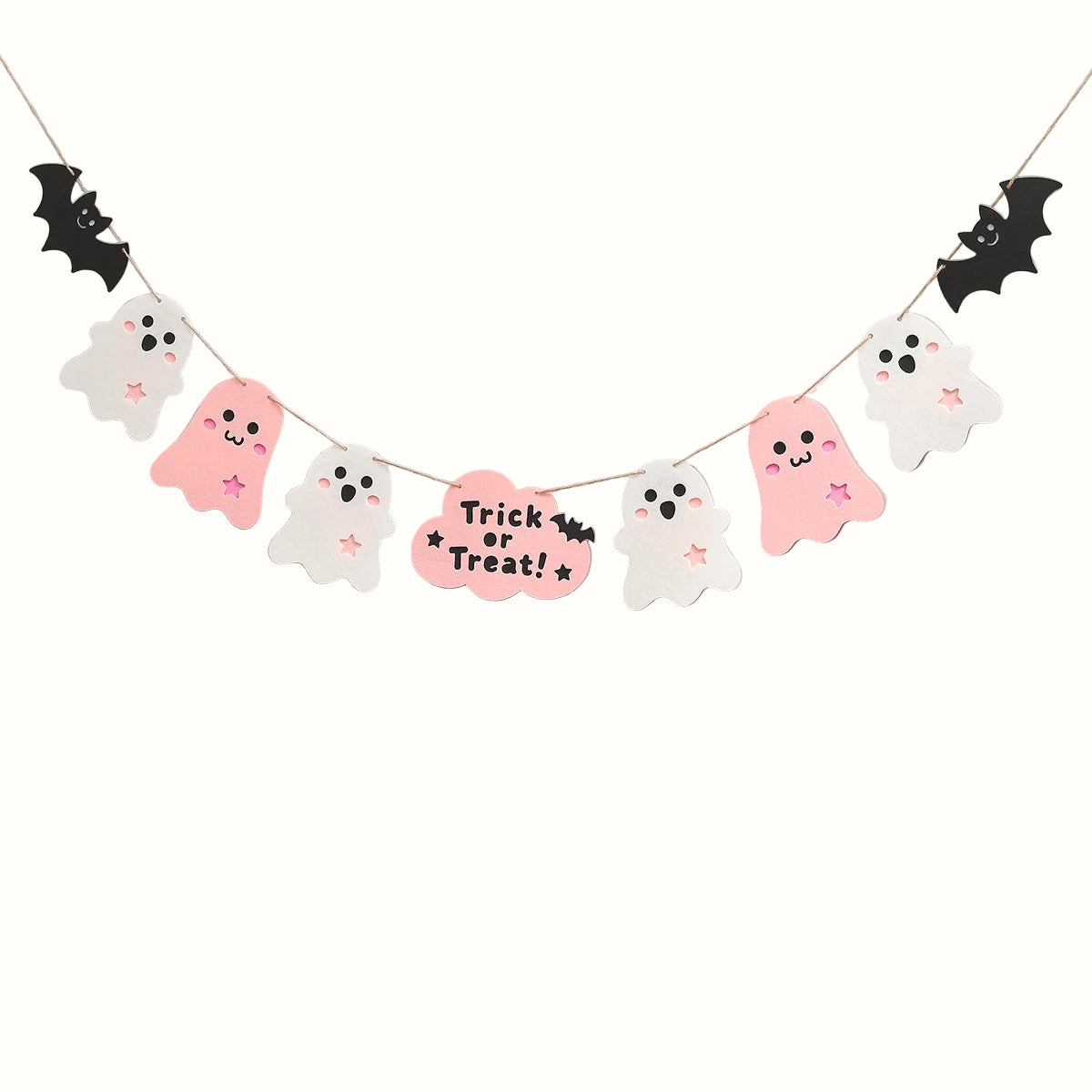 Pink Ghost Flag Banner