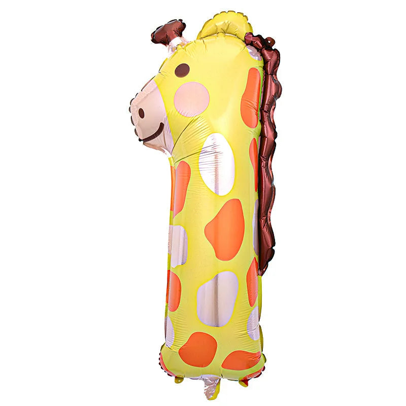 Animal Print Number Balloon
