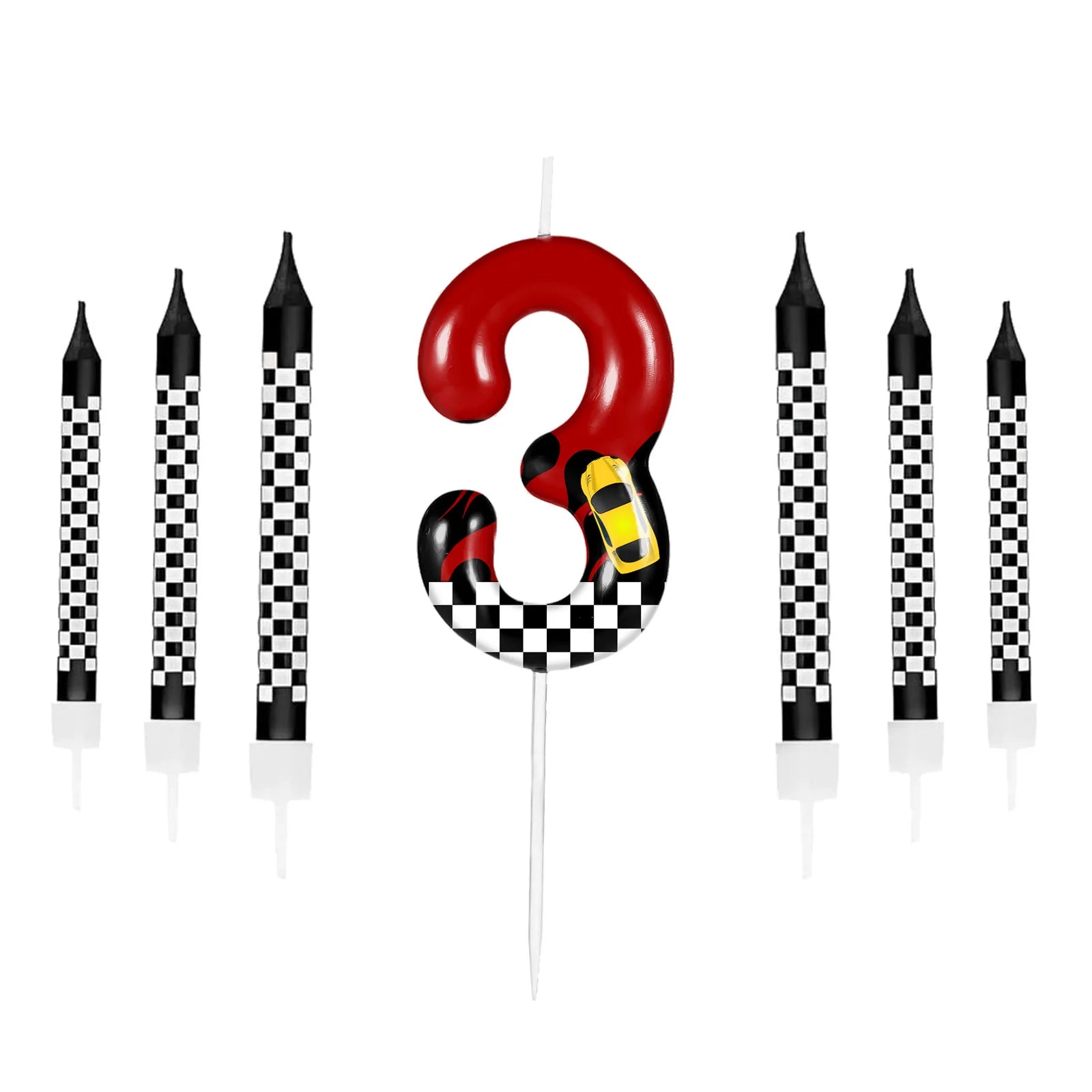 7pcs Racing Cars Candles