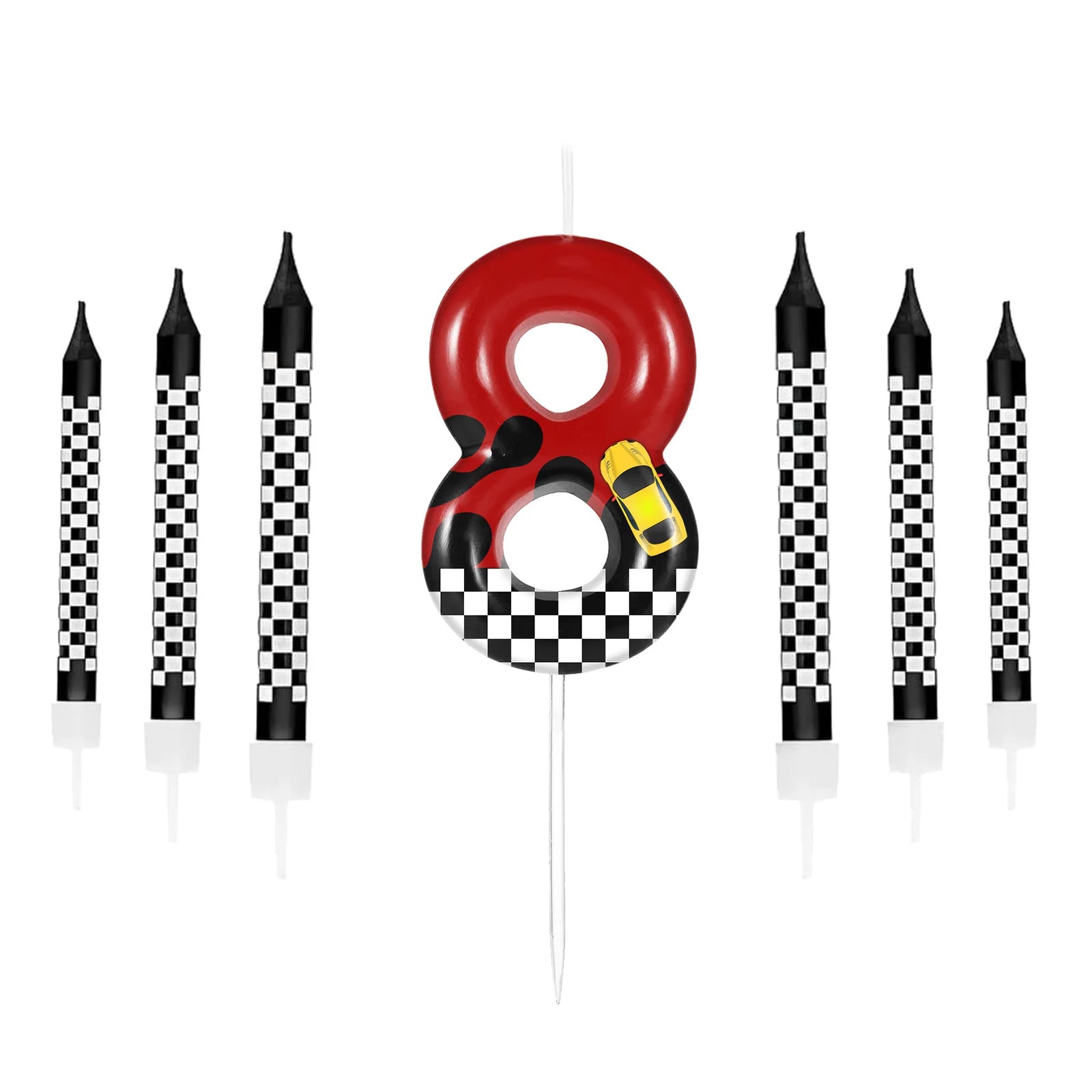 7pcs Racing Cars Candles