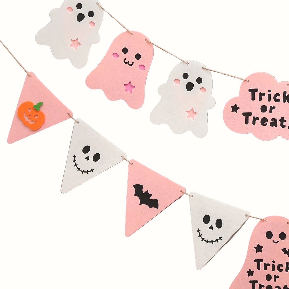 Pink Ghost Flag Banner