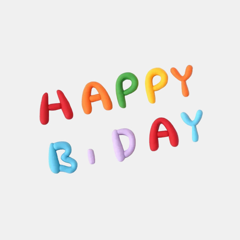 Happy Birthday Cake Topper Set