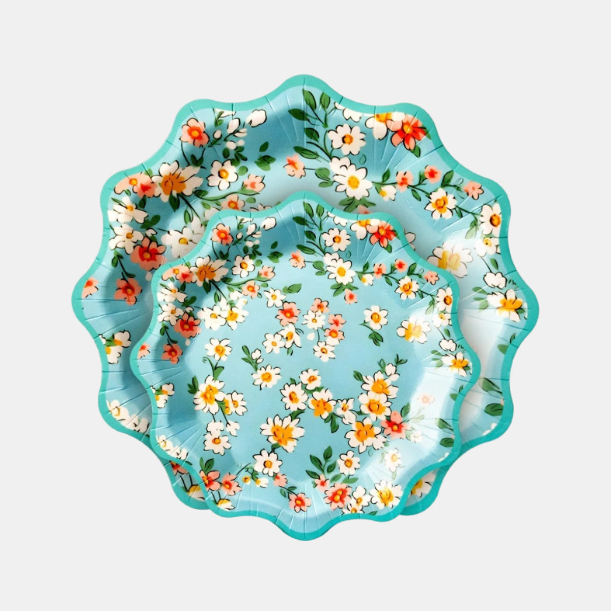 Floral Disposable Paper Trays