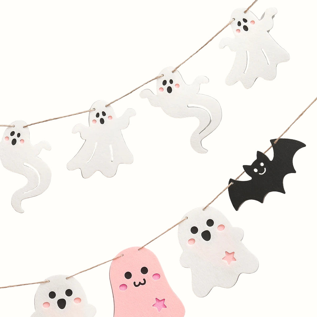 Pink Ghost Flag Banner