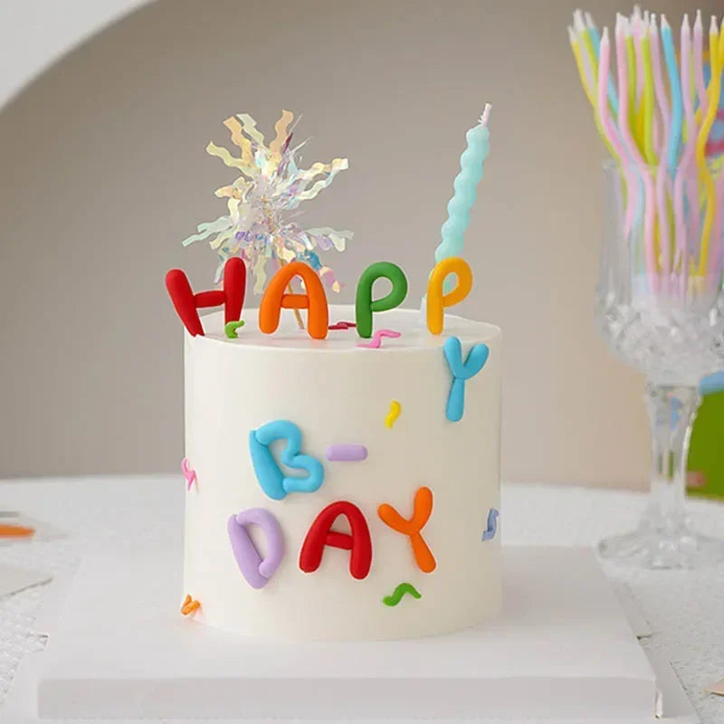 Happy Birthday Cake Topper Set