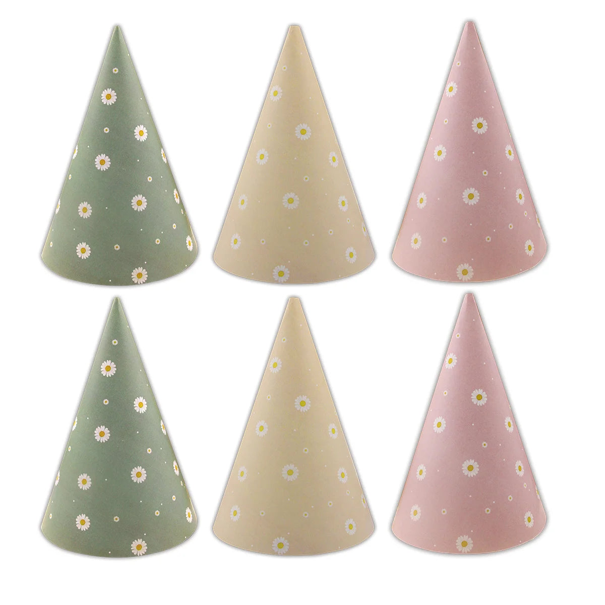6pcs Daisy Party Hats