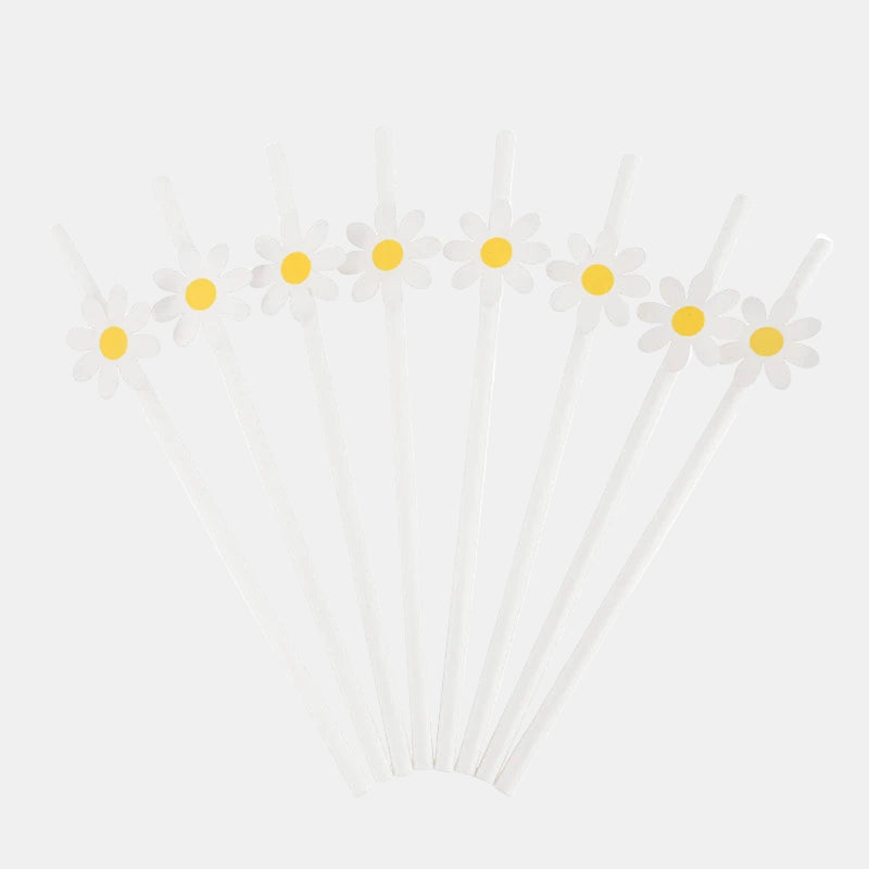 Daisy Paper Straws