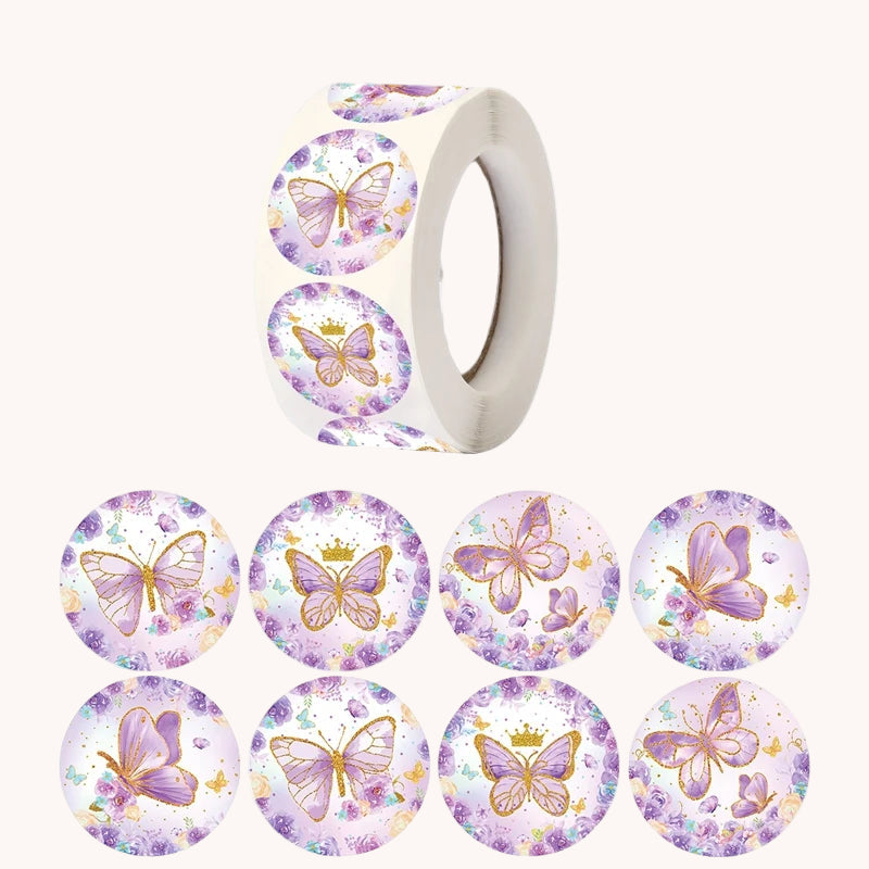 500pcs Butterfly Stickers