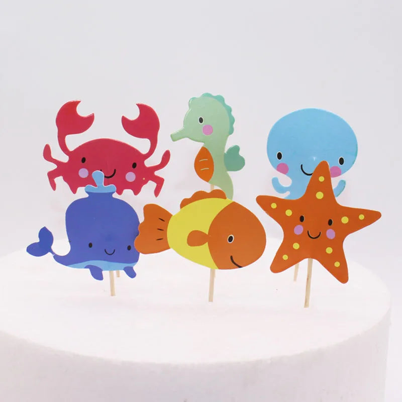 Ocean Animal Cupcake Toppers