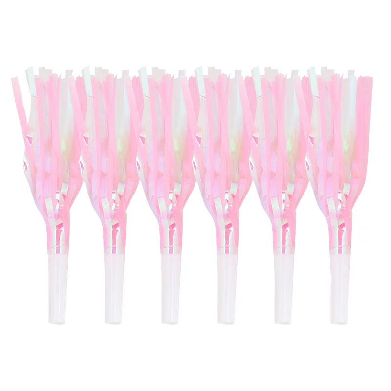 12pcs Colorful Blowout Whistles