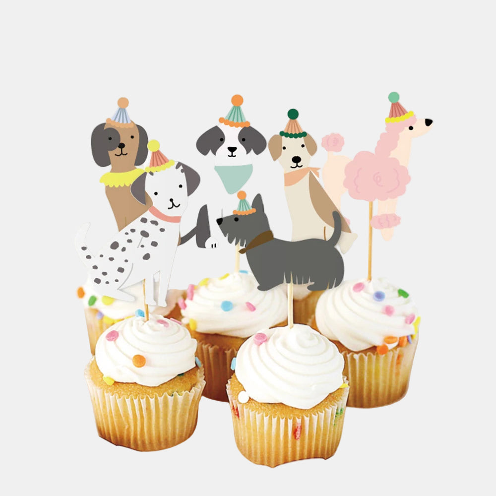 Pet Dog Cupcake Toppers