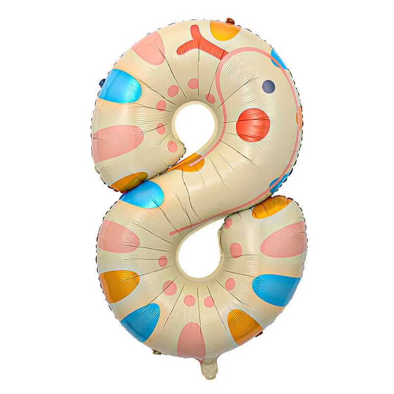 Animal Print Number Balloon