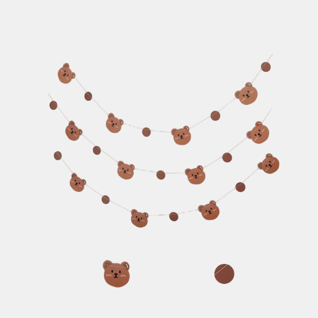 Retro Bear Birthday Banner