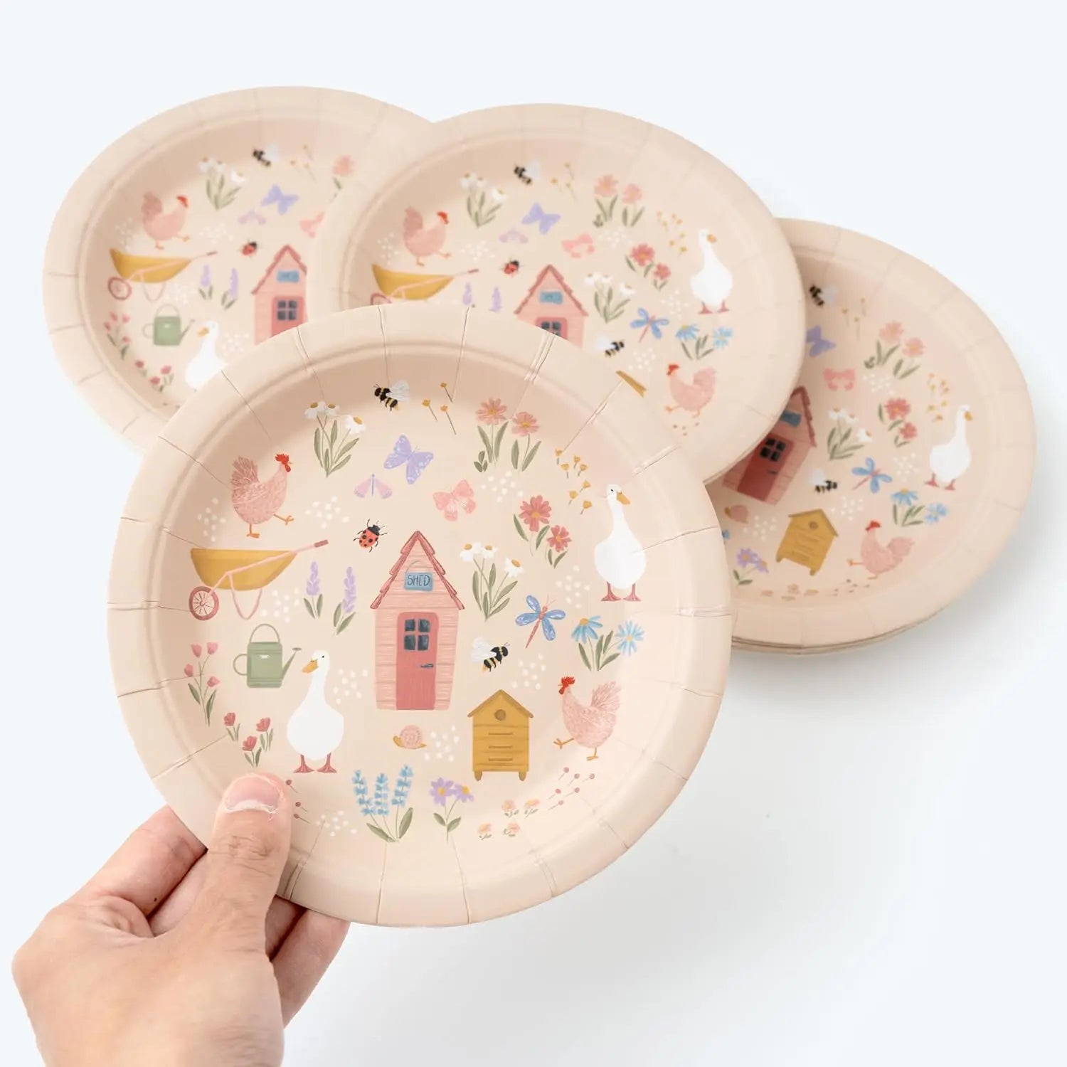 Garden Spring Party Paper Plates