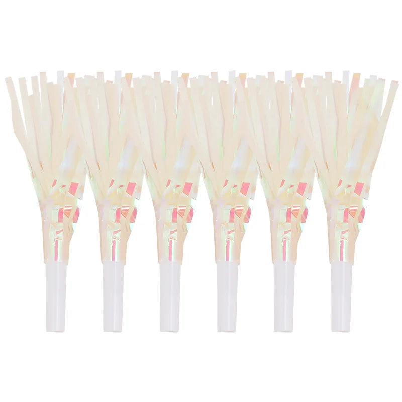 12pcs Colorful Blowout Whistles