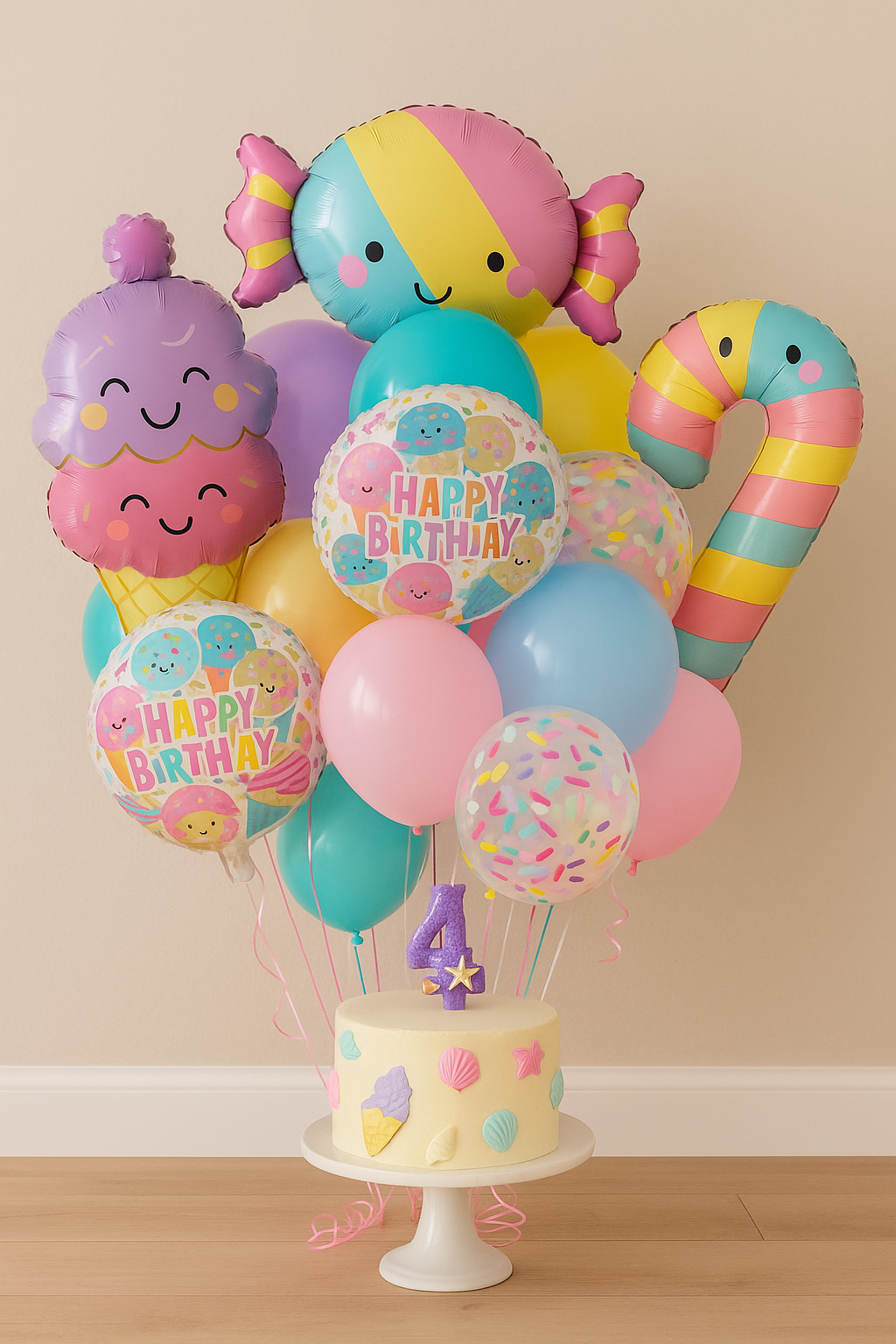26pcs Ice Cream Balloons