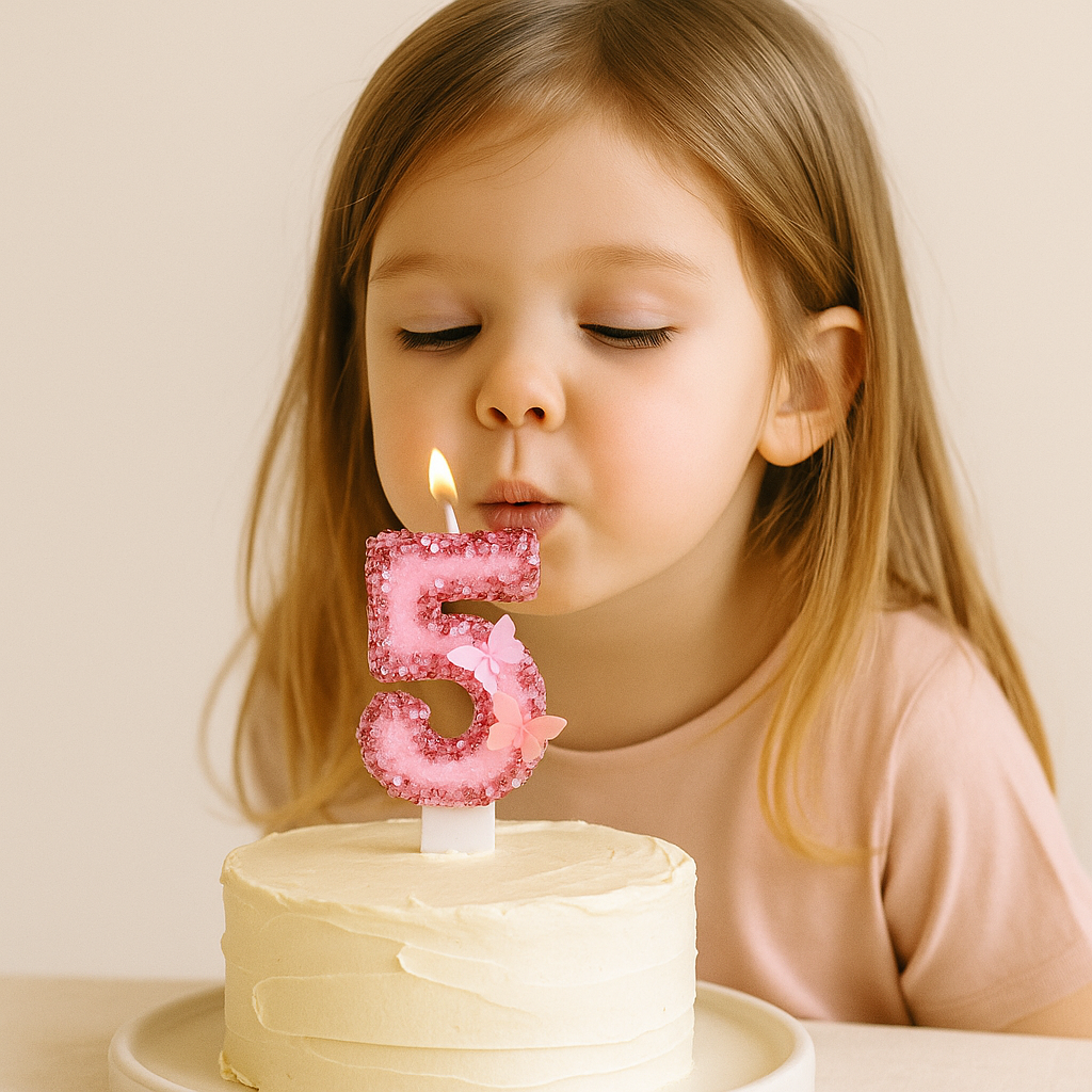 Butterfly Number Candles