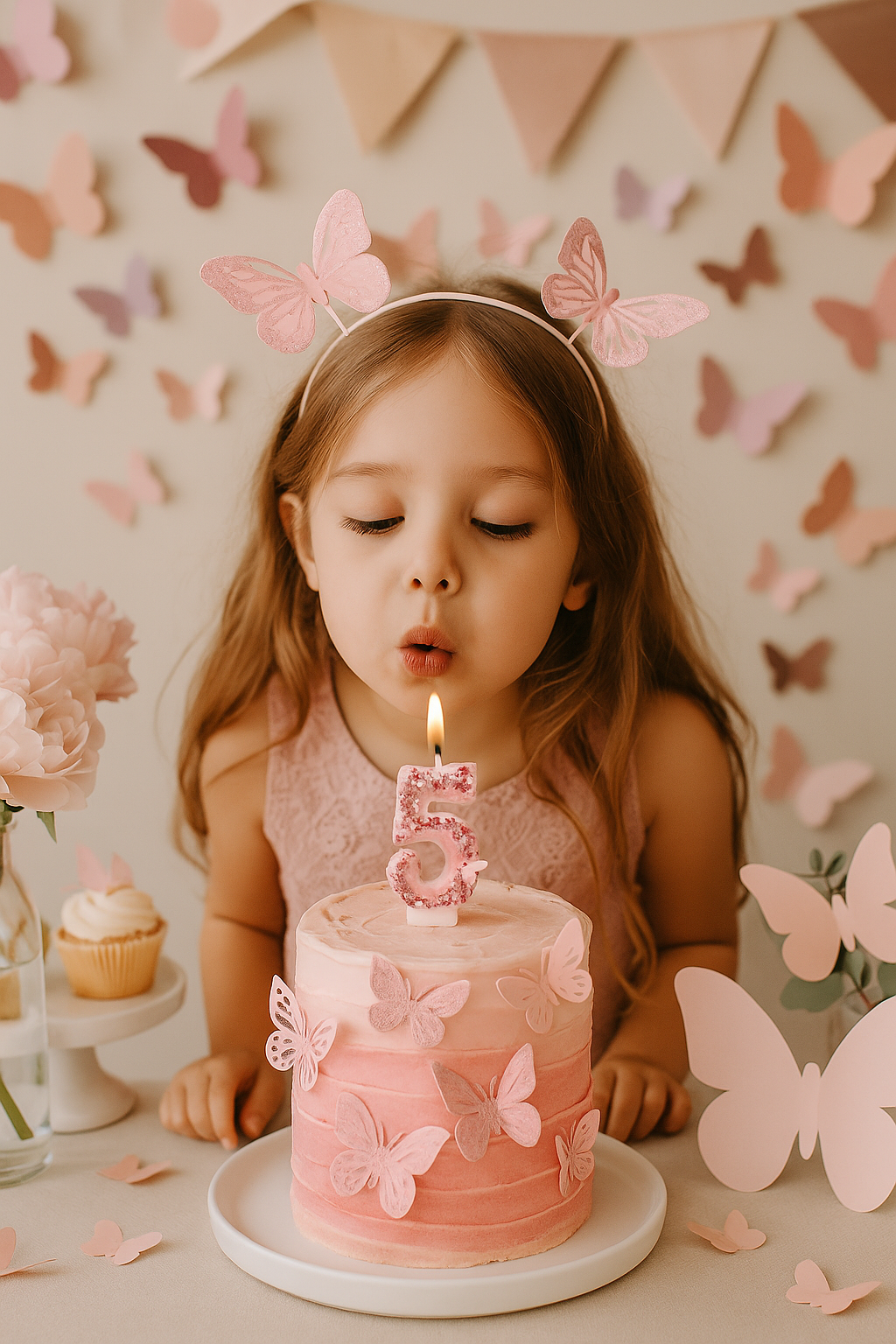 Butterfly Number Candles