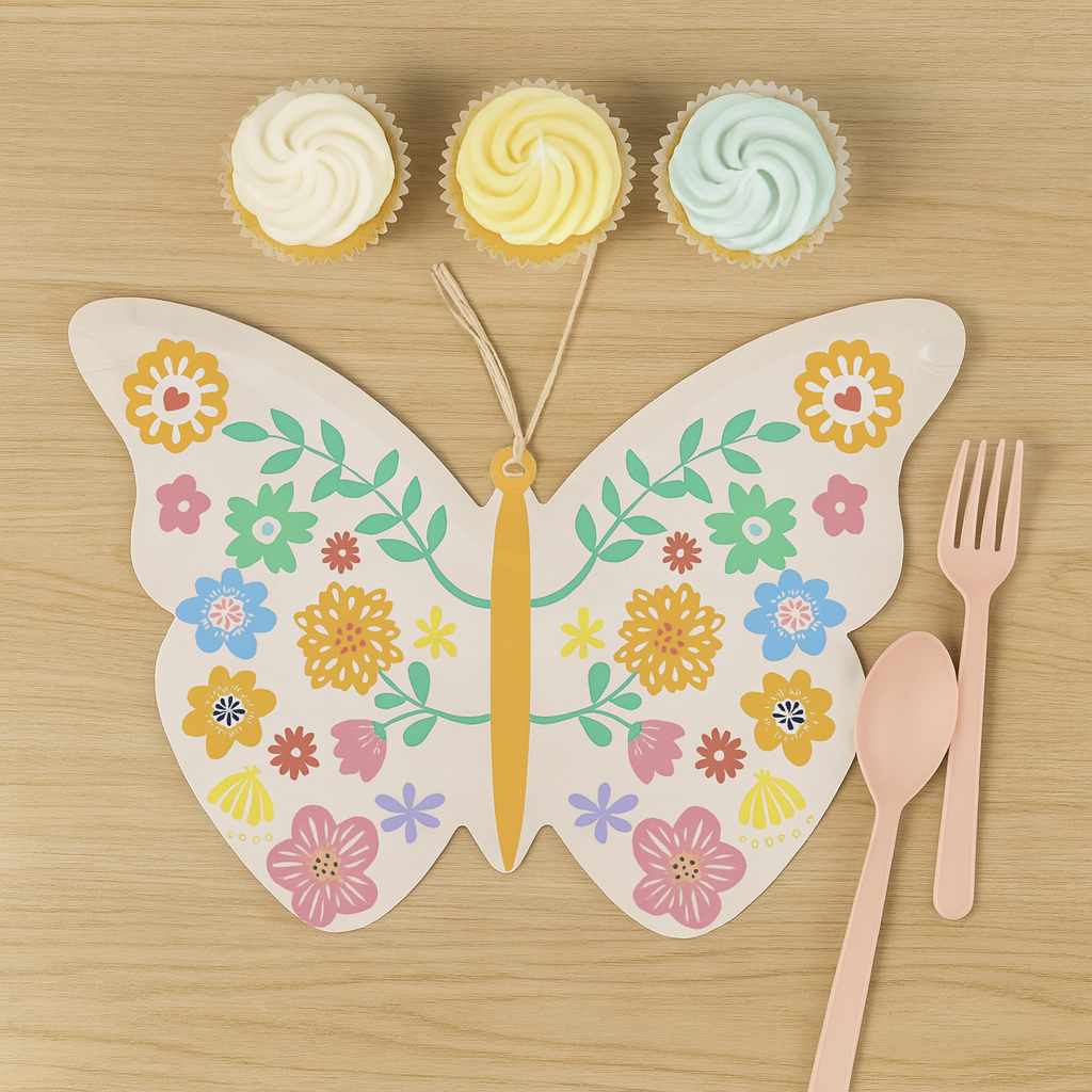 Butterfly-Shaped Paper Plates