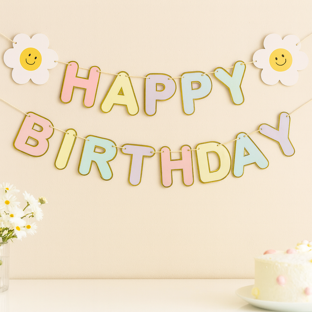 Daisy Happy Bday Banner