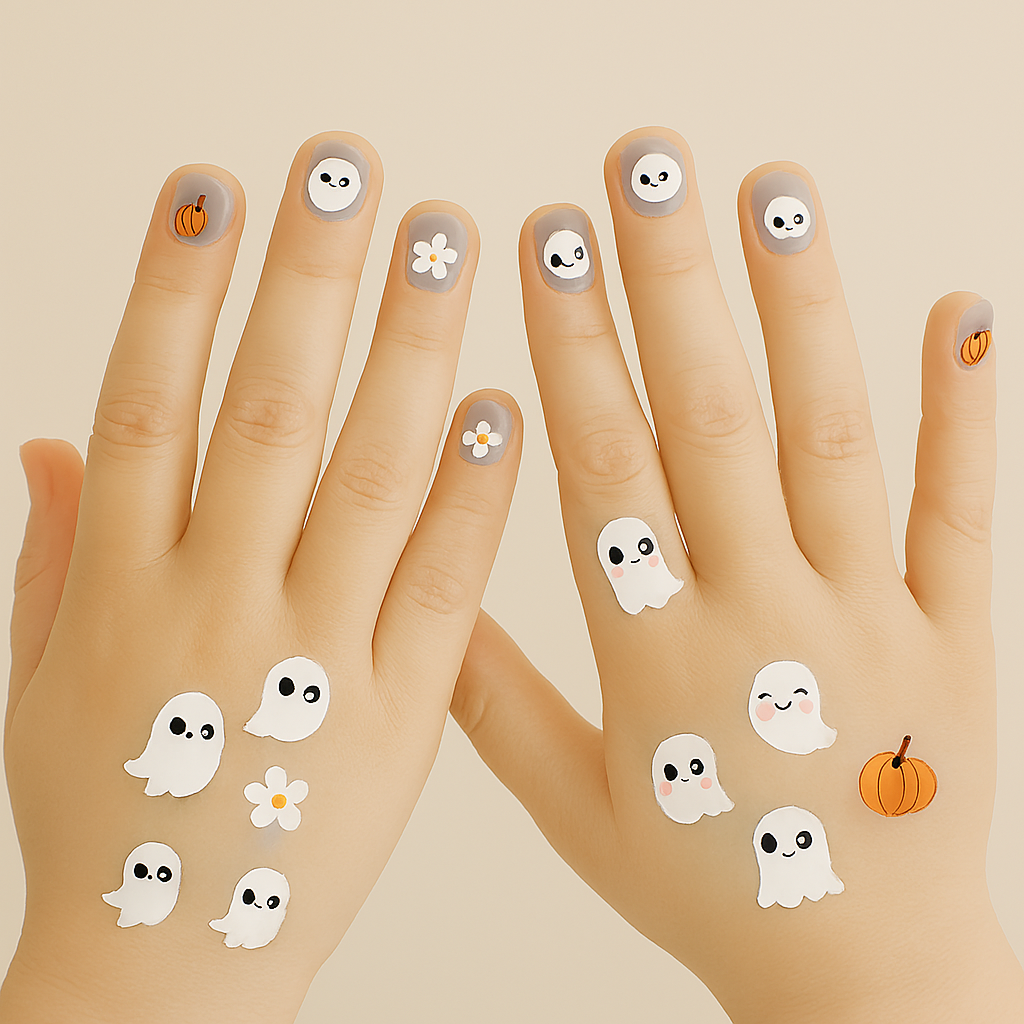 5D Embossed Halloween Nail Art Sticker