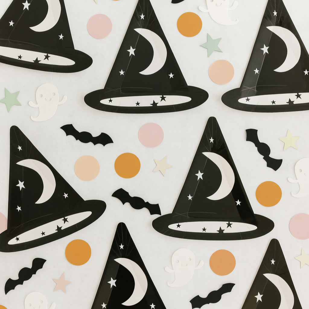 Halloween Witch Hat Paper Plates