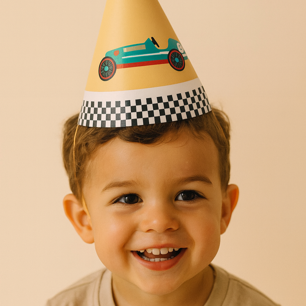 6pcs Racing Car Paper Party Hats