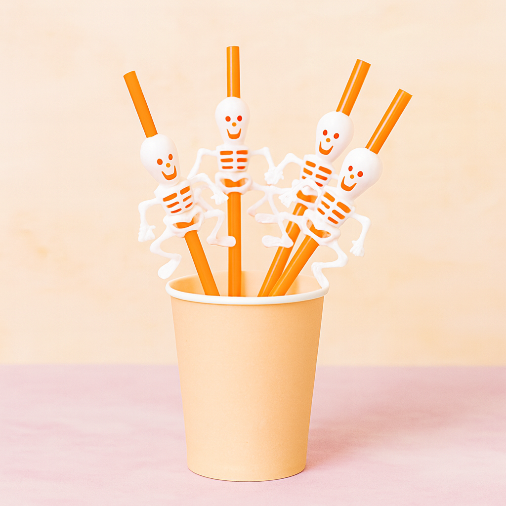 5pcs Halloween Straws
