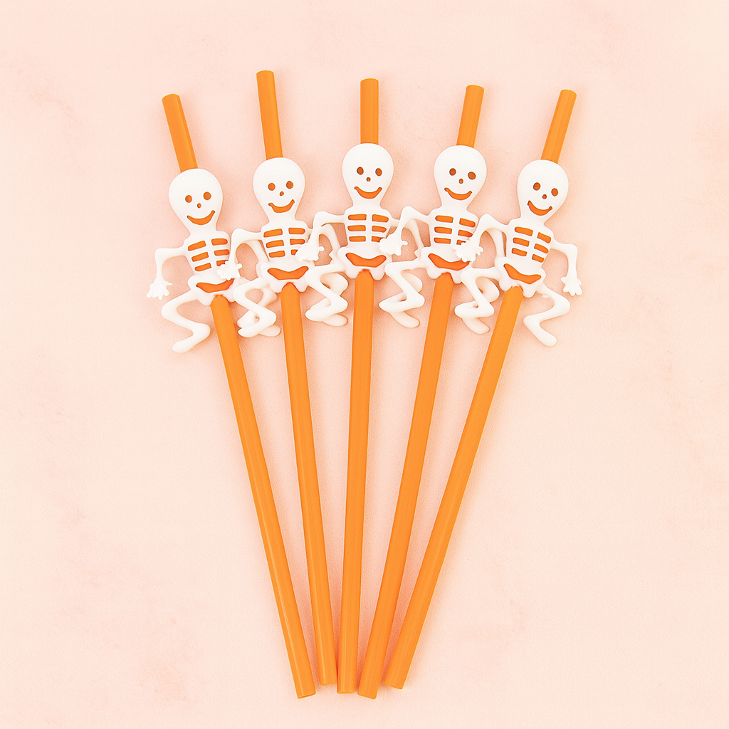 5pcs Halloween Straws