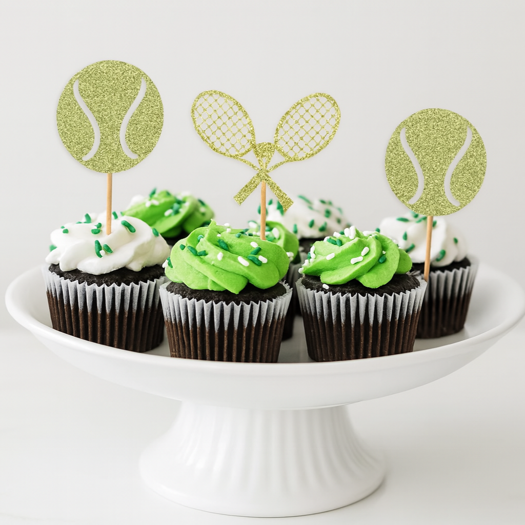Tennis Cupcake Toppers
