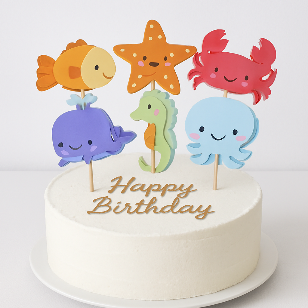 Ocean Animal Cupcake Toppers