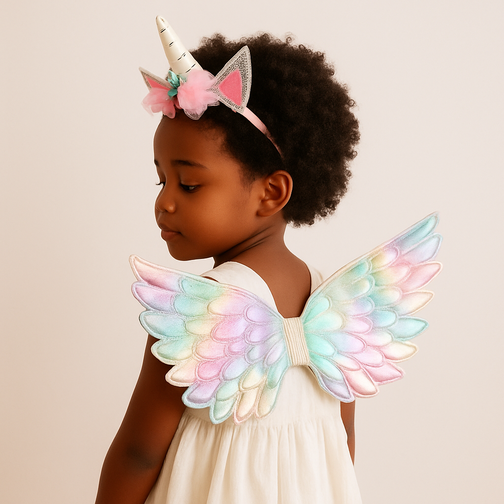 Diadema y alas de unicornio